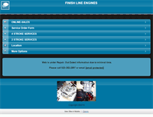 Tablet Screenshot of finishlineengines.com